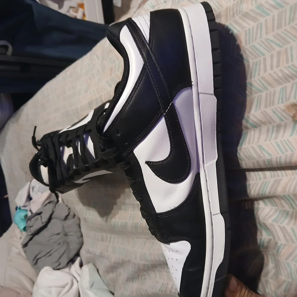 Nike Panda Dunk Lows Men's Black and White Sneakers Size 13M - Picture 6 of 14